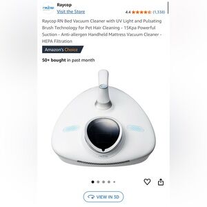 Raycop RN UV Light Bed Vacuum